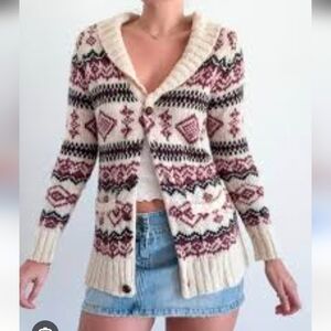 Vintage American Heritsge Long sleeve button down cardigan Small Oversized